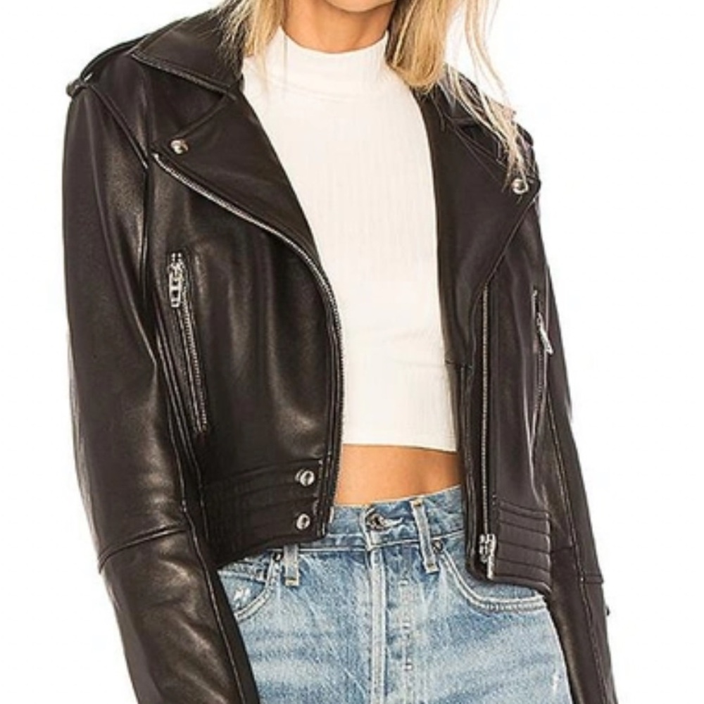 Blank NYC Black Smoke Leather Jacket